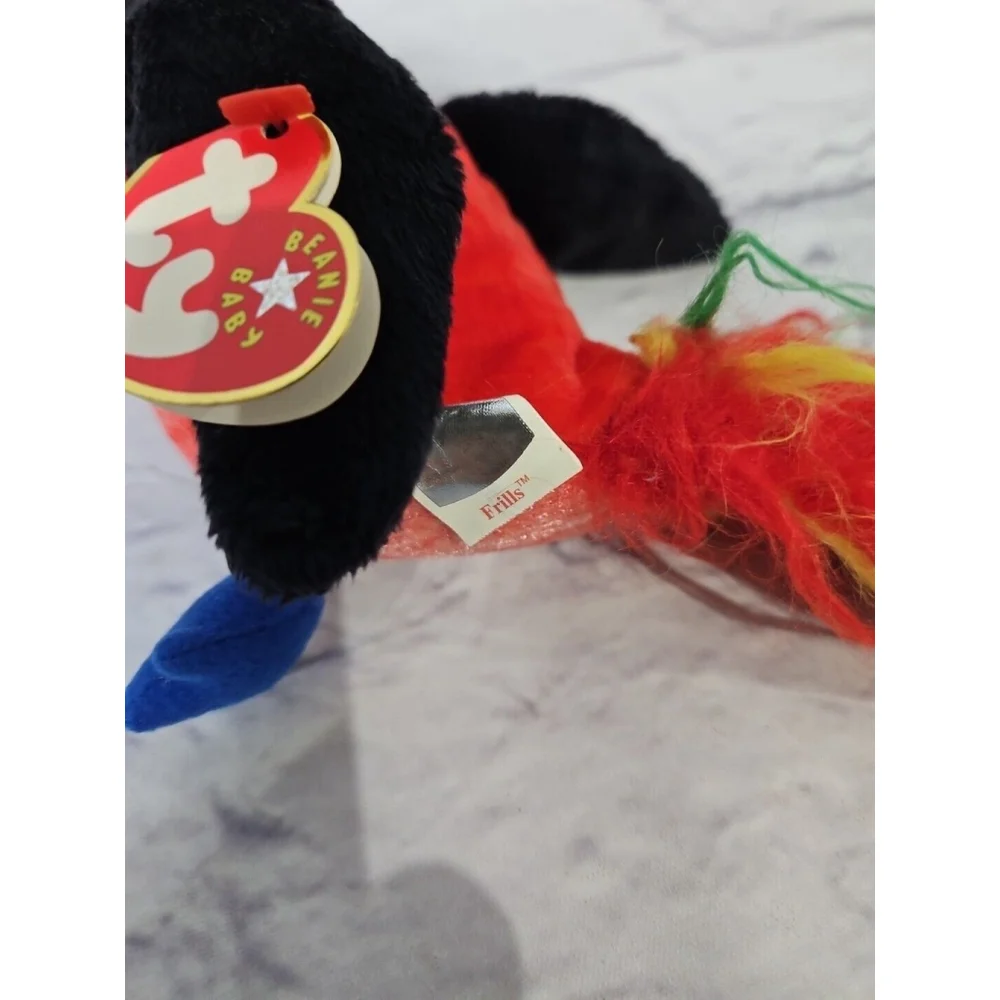 Ty Beanie Baby Frills the Hornbill Bird Retired
